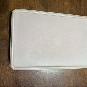Tupperware 794-6 Vintage Container Rectangle 11 1/2 x7x 2 7/8"  with Lid Orange